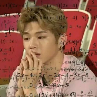 🤯 (x+1)(2-4)=(x+1)(2x-4)
-952-4(x+1)(2x-4)-5(x+1)
-2x-4=2x-20г-4-5x15
(2+1)(+53)=2+√5 matemática, equações, confusão, meme telegram sticker