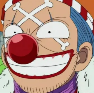 😁 Buggy One Piece 动漫, 小丑, 海贼王, 巴基, 海盗, 搞笑, 漫画, 角色 telegram sticker