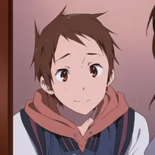 ☁ Anime, Personaje, Chico, Retrato, Ilustración whatsapp sticker