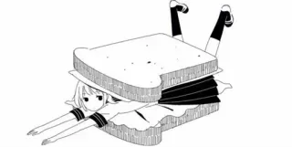 🌸 sandwich, anime, gadis, makanan, manga, imut telegram sticker