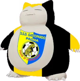 ⬛️ S.S.D. GATTOPARDO PALMA fútbol, fútbol, deportes, logotipo del equipo, gattopardo, palma, Snorlax telegram sticker