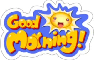 👋 Good Morning! Sonne, Gruß, Morgen, Gut, Fröhlich telegram sticker