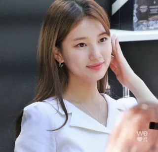 🌸 we it mulher, retrato, beleza, coreana, asiática, menina, maquiagem telegram sticker