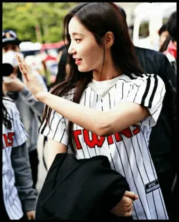 🍄 TWINS 野球, スポーツ, チーム, ユニフォーム, 女性, 韓国 telegram sticker