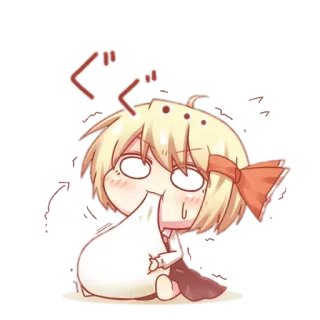 😖 Cartoon, Anime, Niedlich, Essen, Kawaii telegram sticker