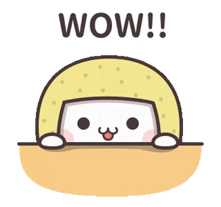 😮 WOW!! fofo, uau, surpreso, exclamação telegram sticker