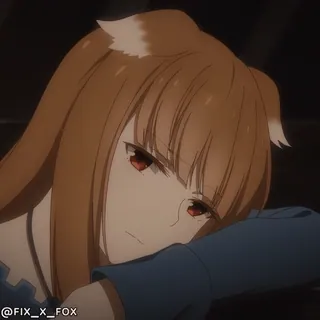 😞 Holo Spice and Wolf @fix_x_fox whatsapp sticker