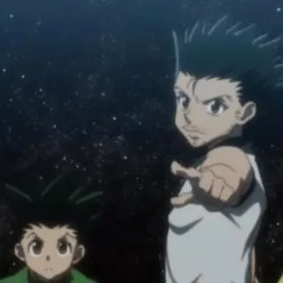 ☝️ Gon Freecss Hunter x Hunter Anime, Zeigen, Manga, Freund, Gon telegram sticker