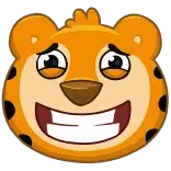 😬 Мультфильм, Животное, Тигр, Эмодзи, Счастливый, Милый telegram sticker