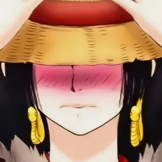 🥰 Boa Hancock One Piece Anime, Boa Hancock, One Piece, Dessin animé, Fanart, Personnage whatsapp sticker