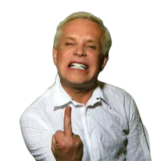 🖕 dedo corazón, ofensivo, gesto, enfado, grosero telegram sticker