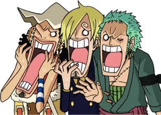 😱 Sanji One Piece 动漫, 漫画, 海贼王, 山治, 震惊, 惊讶 telegram sticker