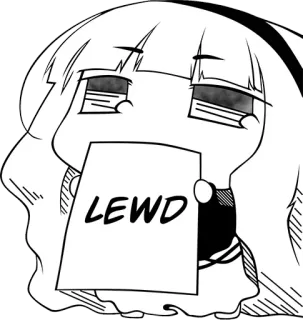 😏 LEWD Anime, Imut, Lewd, Cewek, Karakter, Manga telegram sticker