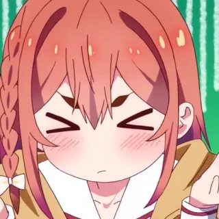 🌸 Sumi Sakurasawa Rent-A-Girlfriend Аниме, Мультфильм, Персонаж, Sumi Sakurasawa, Rent-A-Girlfriend, Милый, Румянец telegram sticker