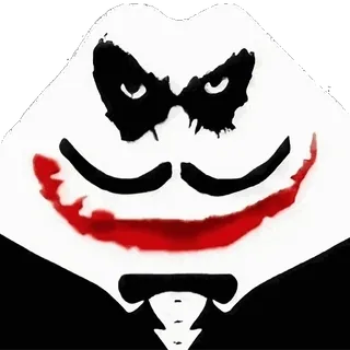 😈 Joker Batman 조커, 악당, 배트맨, DC 코믹스, 미소, 마스크 whatsapp sticker