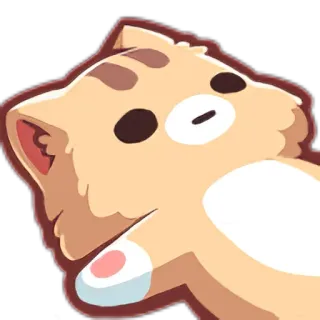 😟 кот, животное, милый, мультфильм, наклейка, смешной telegram sticker