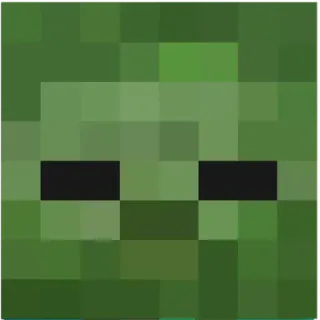 🧟‍♂ Zombie Minecraft minecraft, zombie, video game, pixel art telegram sticker