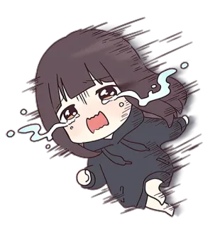 😢 crying, sad, anime, manga, emotional, cartoon, tears telegram sticker