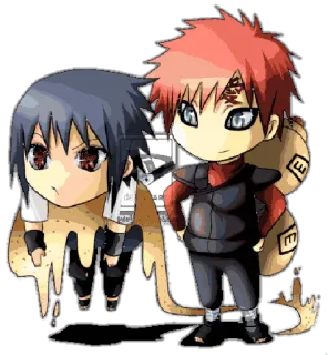 💏 Gaara Naruto Anime, Manga, Kartun, Gaara, Pasir, Naruto whatsapp sticker