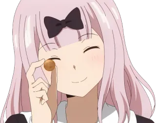 🪙 Chika Fujiwara Kaguya-sama: Love Is War Аниме, Чика Фудзивара, Кагуя-сама, Любовь это война, Милый, Девушка telegram sticker