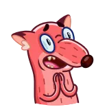 🥺 Cartone animato, Animale, Topo, Divertente, Espressione, Stupido telegram sticker