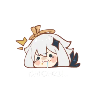 🤤 смоки ไพม่อน, เก็นชินอิมแพ็ค, อนิเมะ, คาวาอิ, น่ารัก, วิดีโอเกม telegram sticker