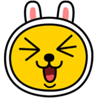 🇸🇷 cartoon, emoji, bunny, happy, sticker telegram sticker