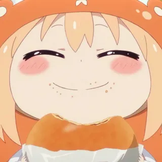 ✨ Umaru Doma Himouto! Umaru-chan Anime, Umaru, Manga, Lindo, Kawaii, Chica, Comiendo, Chibi telegram sticker
