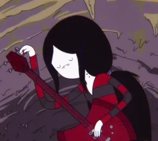 😞 Marceline Adventure Time Cartoon, Vampier, Muziek, Bas, Adventure Time, Marceline telegram sticker