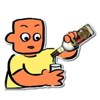 🍺 drinking, alcohol, cartoon, liquor, beverage, party telegram sticker