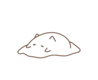 😔 Blob, Mignon, Animal, Paresseux, Fatigué, Endormi telegram sticker