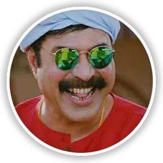 😎 man, indian, sunglasses, portrait, celebrity, actor telegram sticker