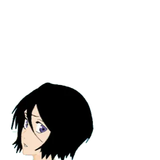 👧 anime, desenho animado, menina, mulher, mangá, retrato telegram sticker