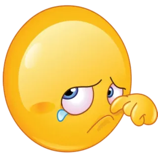 😢 emoji, pleurer, triste, larmes, émotion, sentiment whatsapp sticker