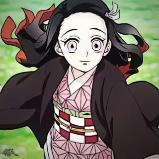 🌿 Nezuko Kamado Demon Slayer Anime, Demon Slayer, Nezuko, Nezuko Kamado, Manga, Cartoon whatsapp sticker