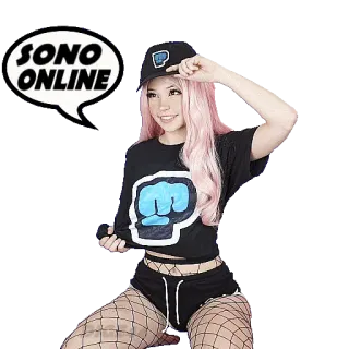 👾 Belle Delphine SONO ONLINE belle delphine, gamer girl, streamer, online, online telegram sticker
