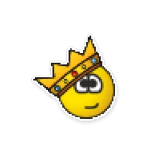 🤴 vua, vương miện, biểu tượng cảm xúc, màu vàng, hoàng gia telegram sticker