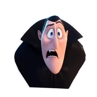 😫 Count Dracula Hotel Transylvania vampire, hotel, monster, funny, cartoon telegram sticker