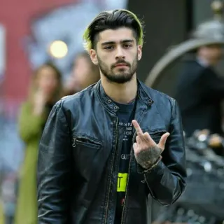 🔦 Zayn Malik zanger, beroemdheid, middelvinger, beledigend, gebaar telegram sticker