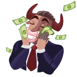 THE BULL telegram stickers
