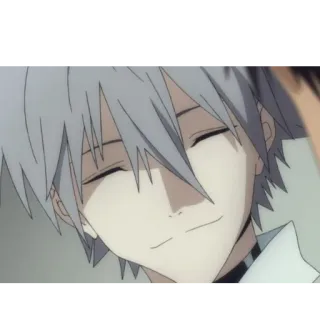 😇 Kaworu Nagisa Neon Genesis Evangelion アニメ, キャラクター, 渚カヲル, エヴァンゲリオン telegram sticker