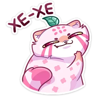 😃 XE-XE kot, zwierzę, naklejka, słodki, kreskówka, śmieszne whatsapp sticker