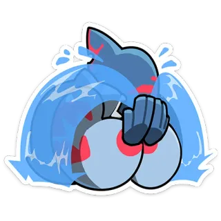 ⭐ naklejka, płacz, kreskówka, smutny, robot, łzy telegram sticker