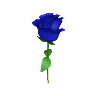 🌹 flor, rosa, azul, naturaleza, floral telegram sticker