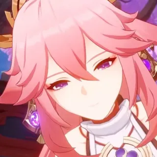 ☺️ Yae Miko Genshin Impact Anime, Genshin Impact, Yae Miko, Jeu vidéo, Waifu, Mignon whatsapp sticker