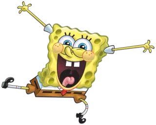 👯 Spongebob Squarepants Spongebob, Cartoon, Gelb, Zeichentrick, Quadratisch telegram sticker