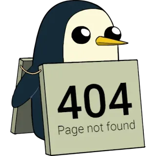 😬 404
Page not found Fehler, 404, Seite nicht gefunden, Pinguin, Cartoon telegram sticker