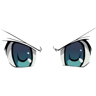 👀 olhos, olhos anime, olhos de desenho, expressão, parte do rosto telegram sticker