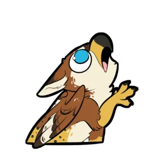 😲 cartoon, wolf, animal, sticker, cute telegram sticker
