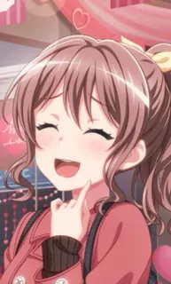 😅 anime girl, smiling, cute, girl, cartoon, happy telegram sticker